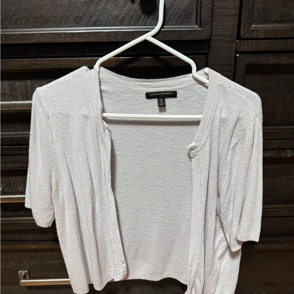 Banana Republic Light Pink Cardigan